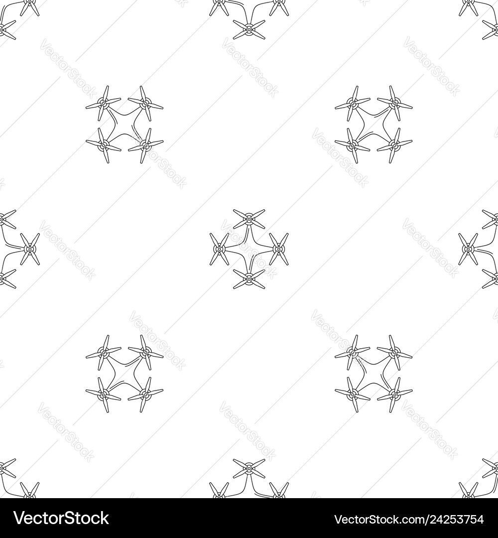 Copter drone pattern seamless Copter drone pattern seamless Vector Image