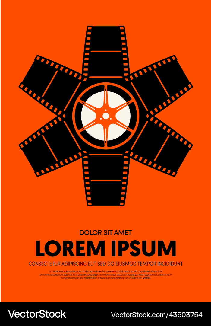 Film und Film Poster Design Vorlage Hintergrund Film und Film Poster Design Vorlage Hintergrund vektorbild