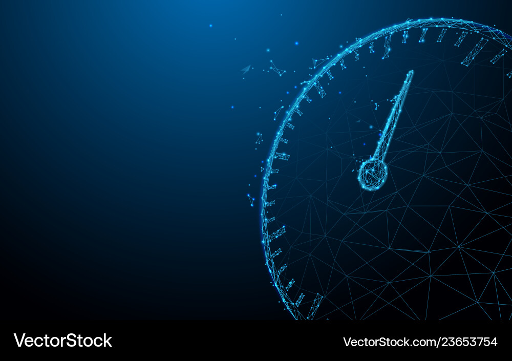 Futuristic Speedometer Icon Vector Image