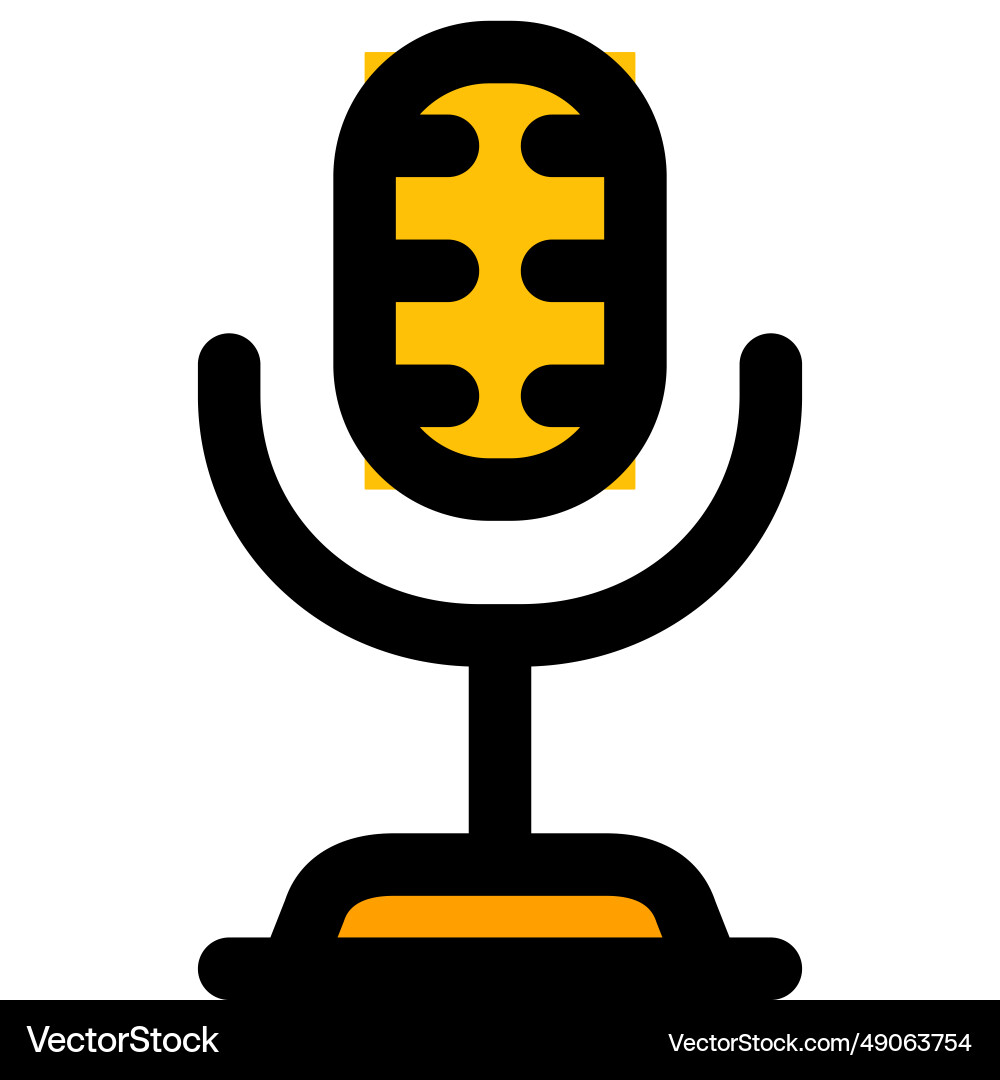 Microphone a device for recording sound Vector Image