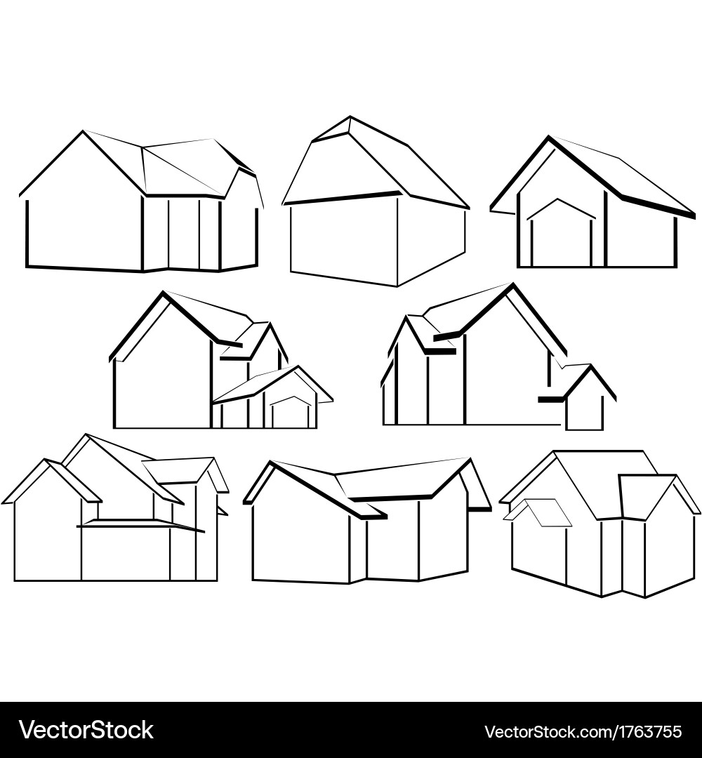 Abstract architecture vector image