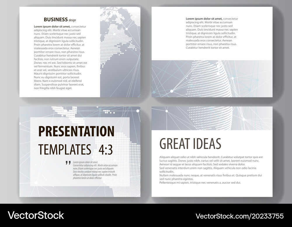 Abstract Presentation Slides vector image