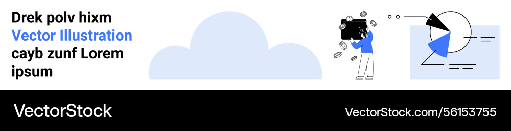 Cloud-based data analysis and team collaboration Cloud-based data analysis and team collaboration vector image