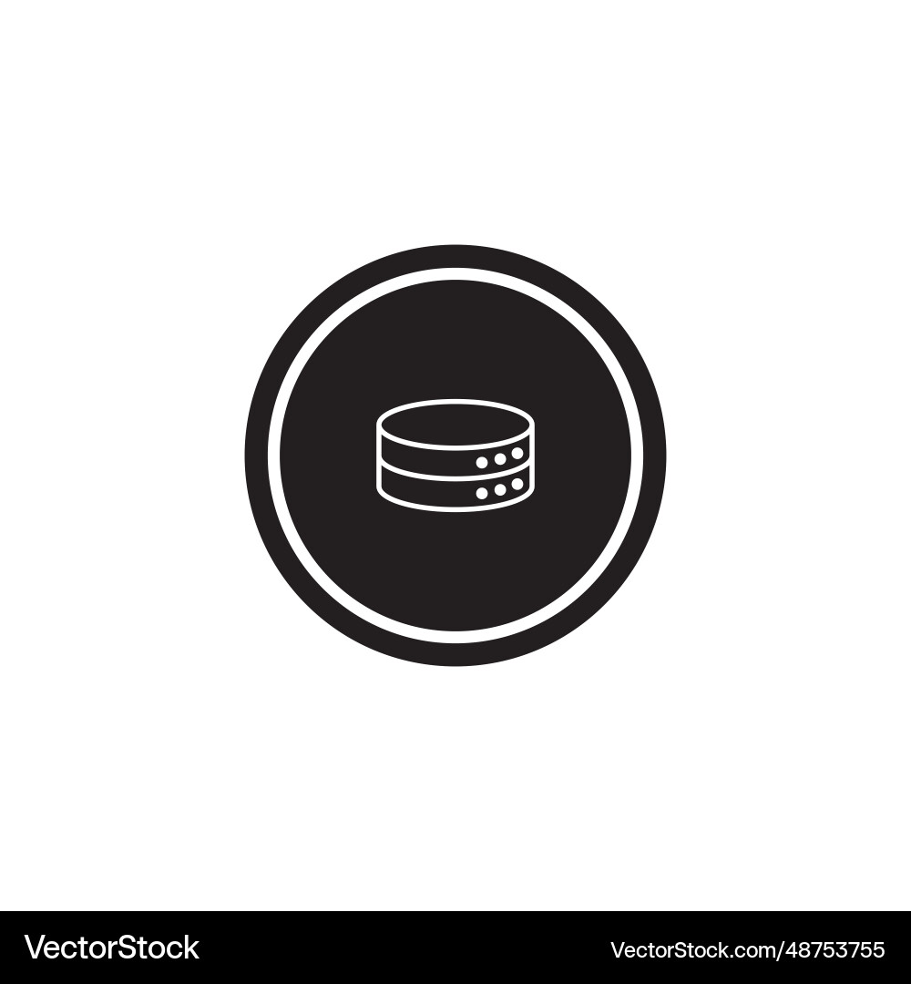 Database icon Database icon vector image