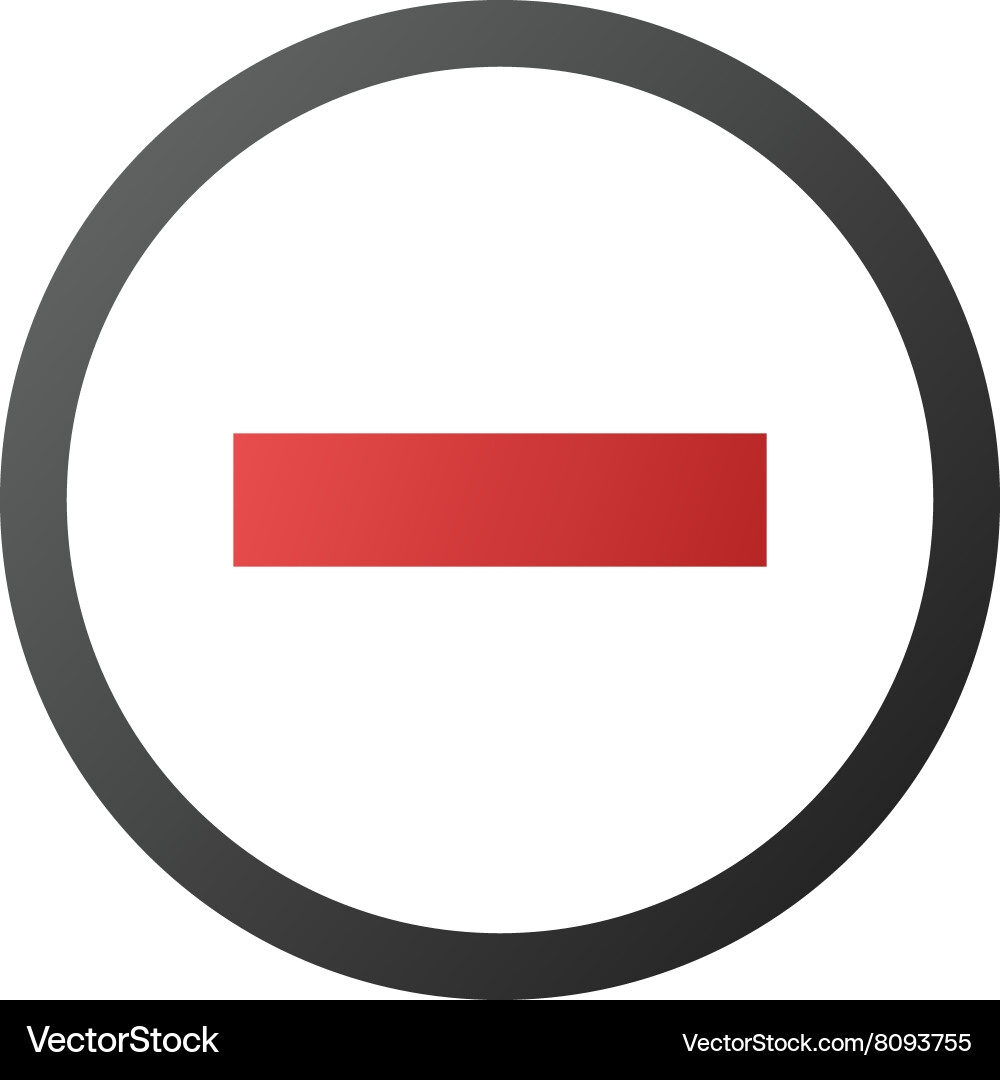 Delete gradient icon Vector Image