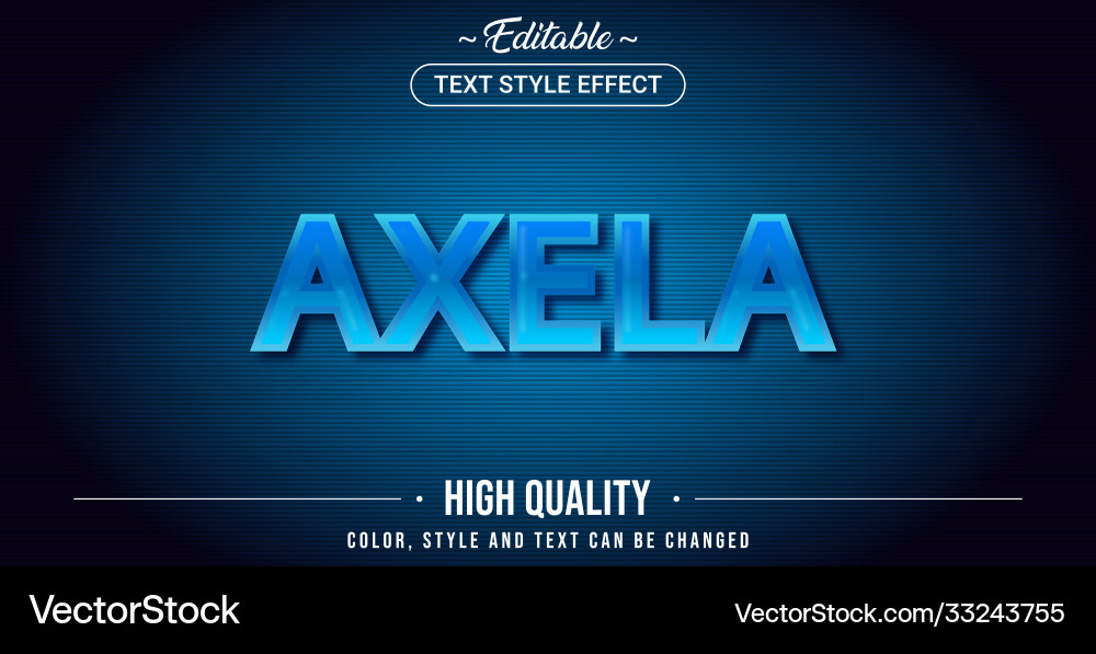 Editable text style effect - alexa theme Editable text style effect - alexa theme Vector Image