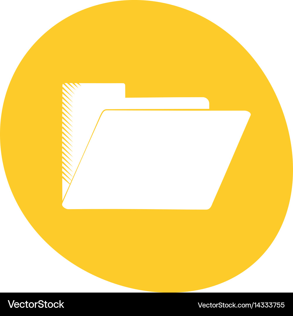 Folder file document archive icon color vector image
