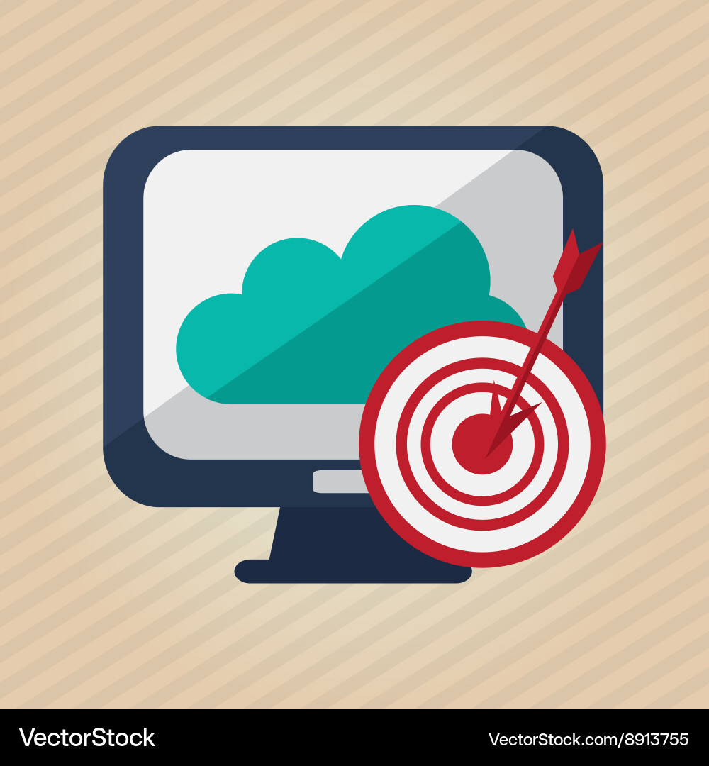 Technology design computer icon colorful Vector Image