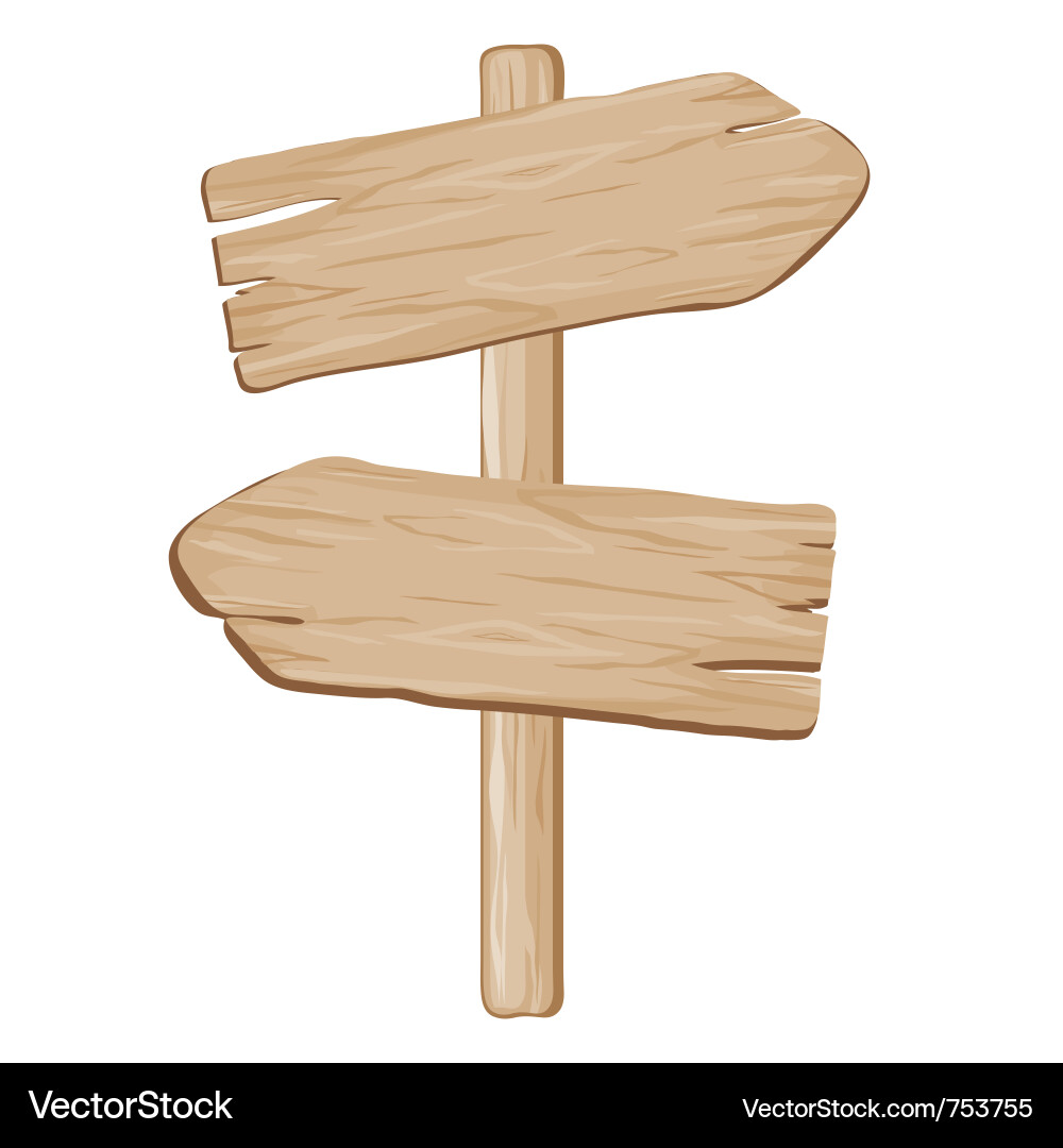 Wooden pointer Vector Image