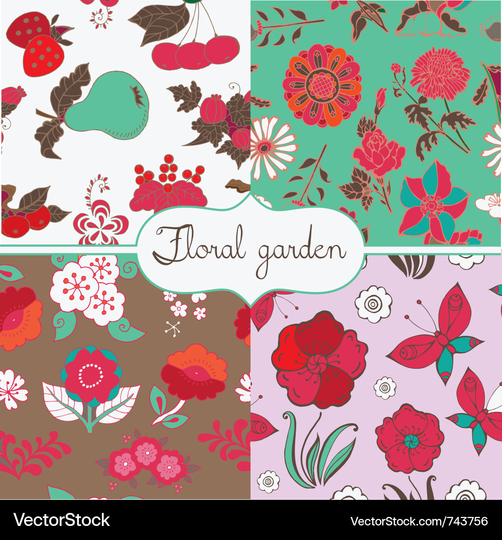 Classic patterns vector image