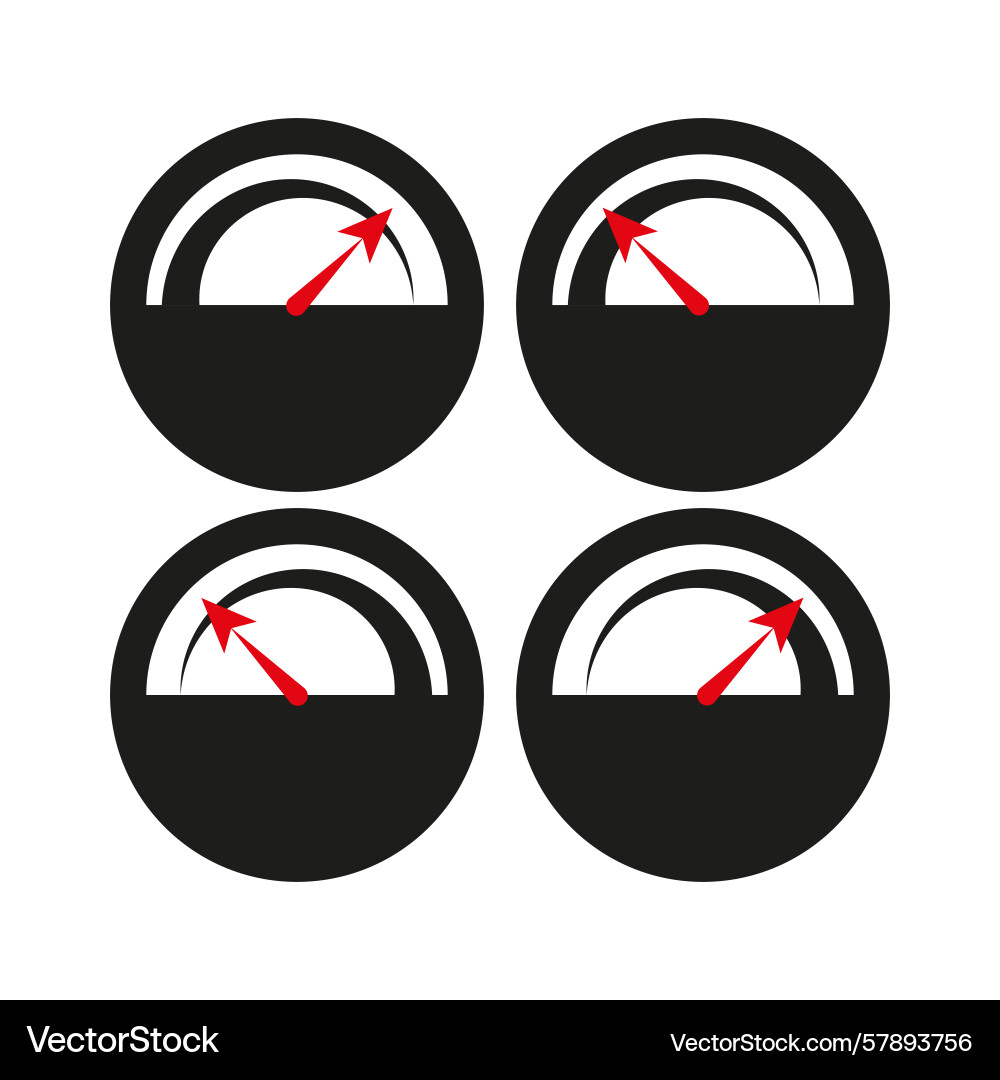 Dashboard indicators icon speedometer dial Dashboard indicators icon speedometer dial vector image