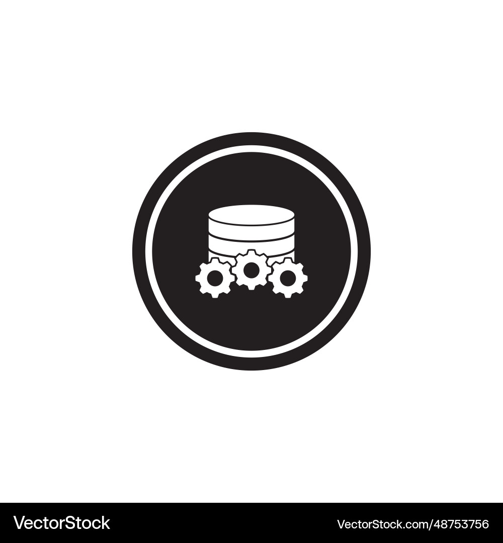 Database icon Database icon Vector Image
