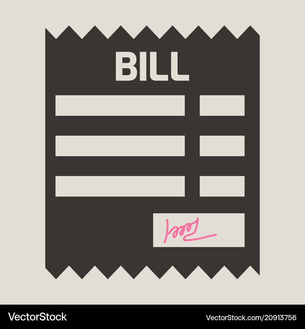 Document with signature and text isolated flat Document with signature and text isolated flat vector image