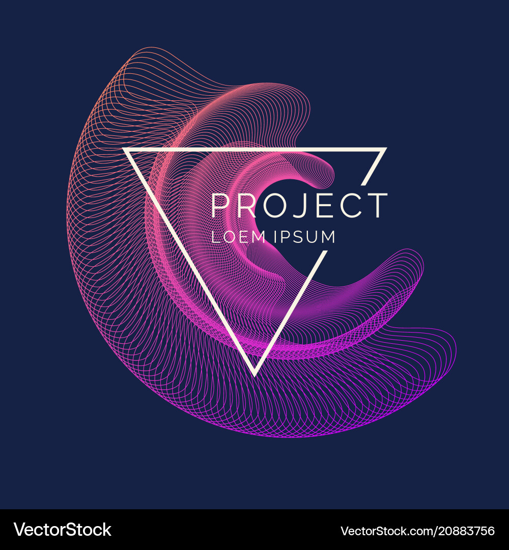 Dynamic Abstract Wave Background vector image