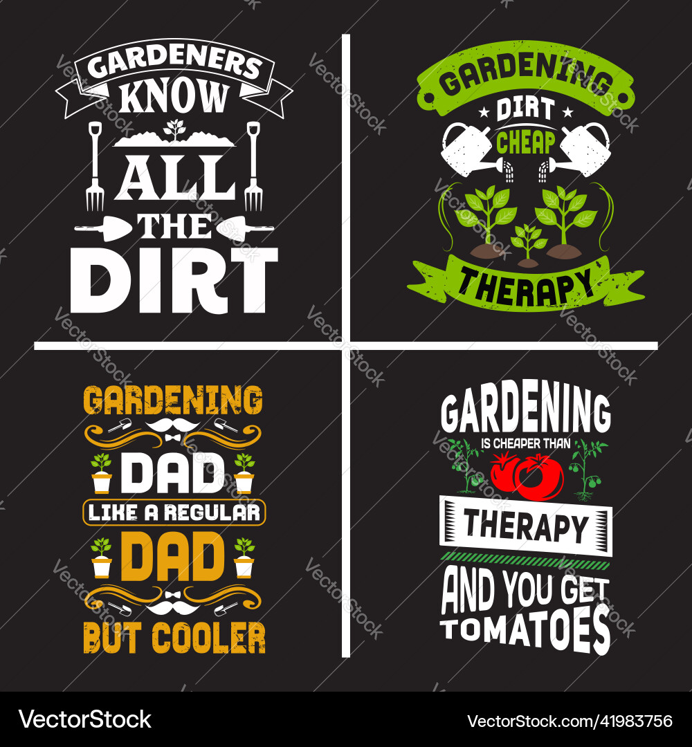 Gartenbeschriftung typografische Zitate Design Bündel Gartenbeschriftung typografische Zitate Design Bündel vektorbild