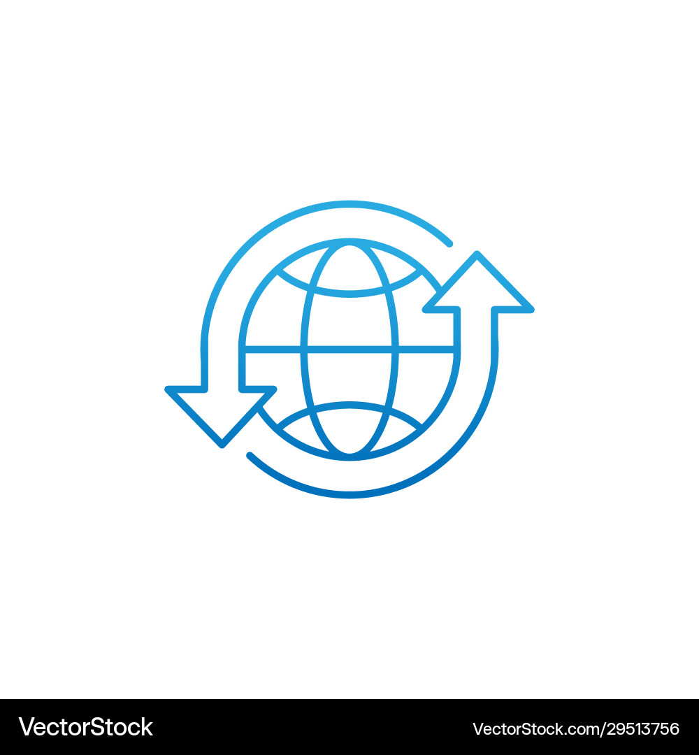 Globe icon design for website mobile Globe icon design for website mobile Vector Image