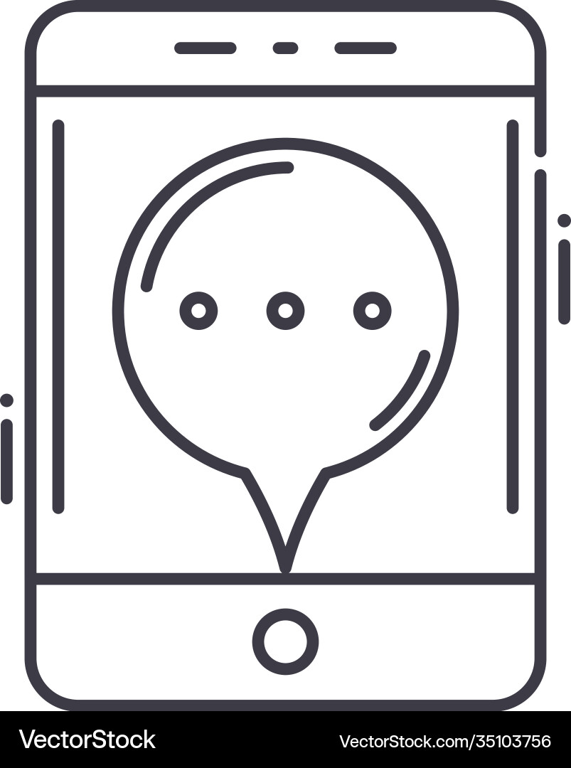 Gps navigation icon linear isolated Vector Image