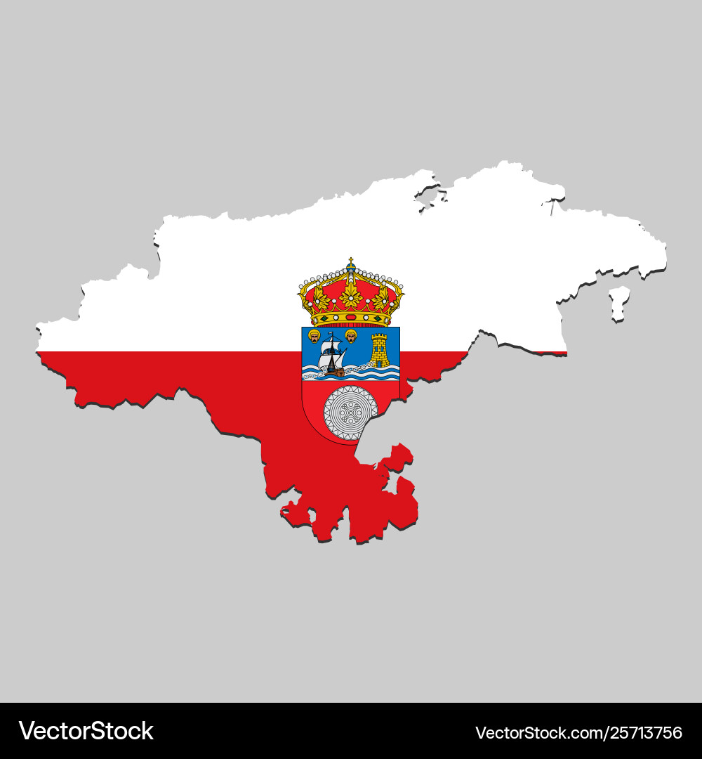 Map with flag Map with flag vector image