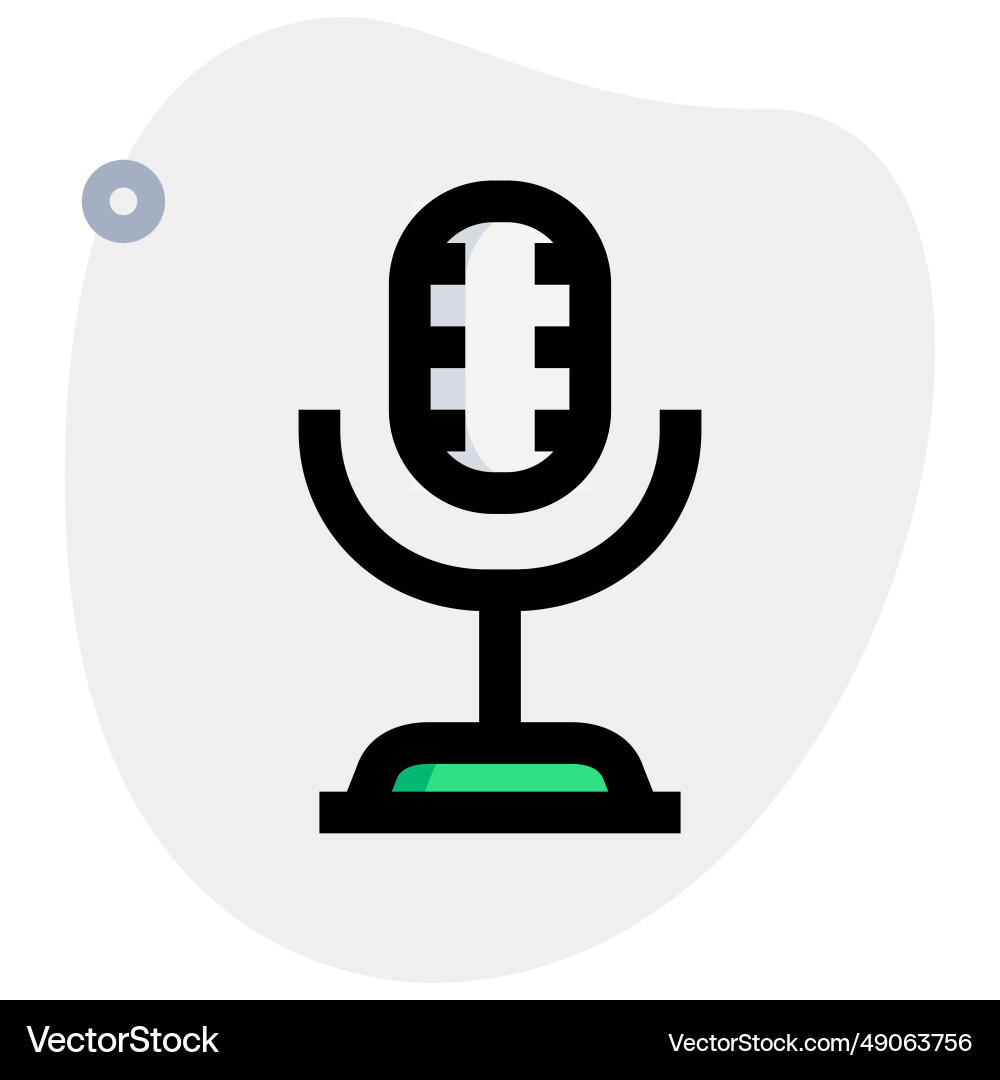Microphone a device for recording sound Vector Image