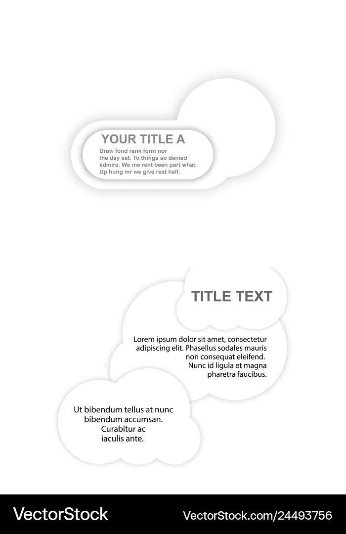 Minimal brochure templates with elements on whte Minimal brochure templates with elements on whte Vector Image