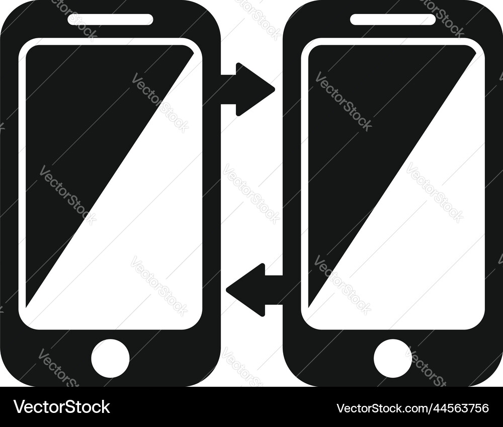 Phone redesign icon simple web ui Phone redesign icon simple web ui vector image