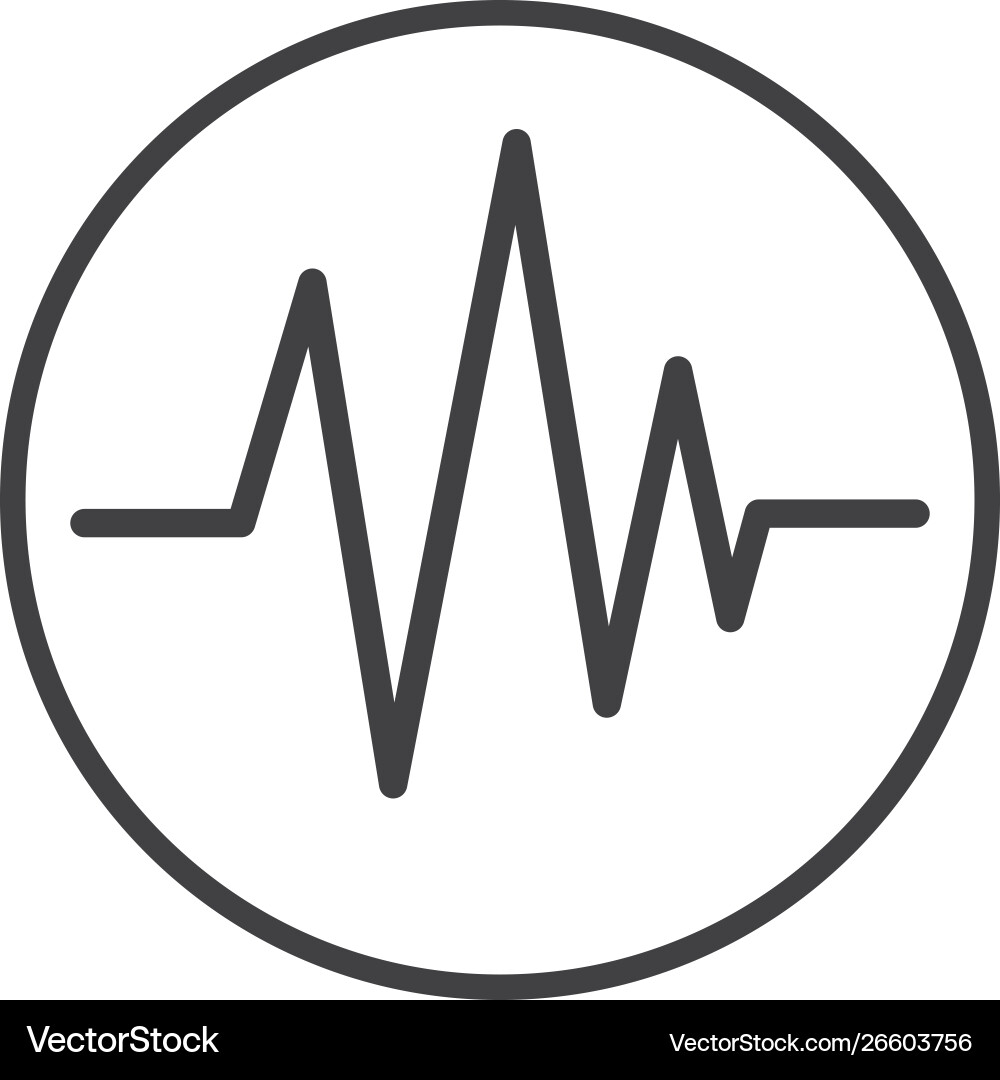 Pulse lineequaizer and sound effect vector image