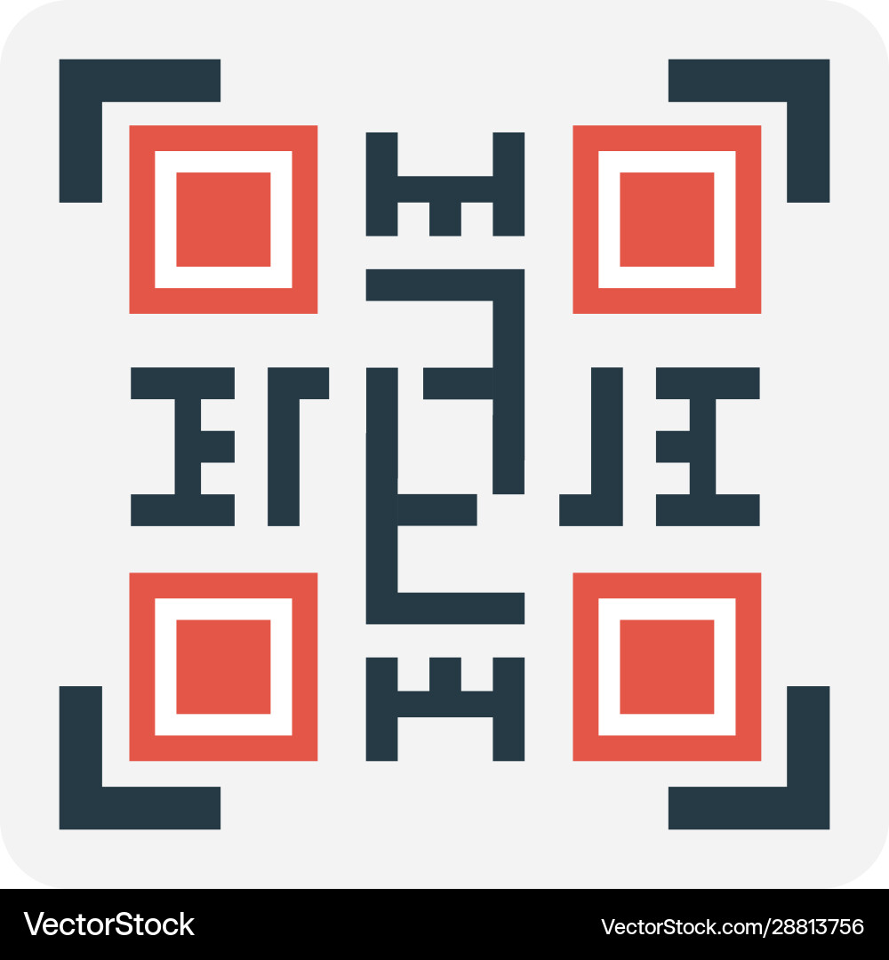 QR Code Pattern Vector Image