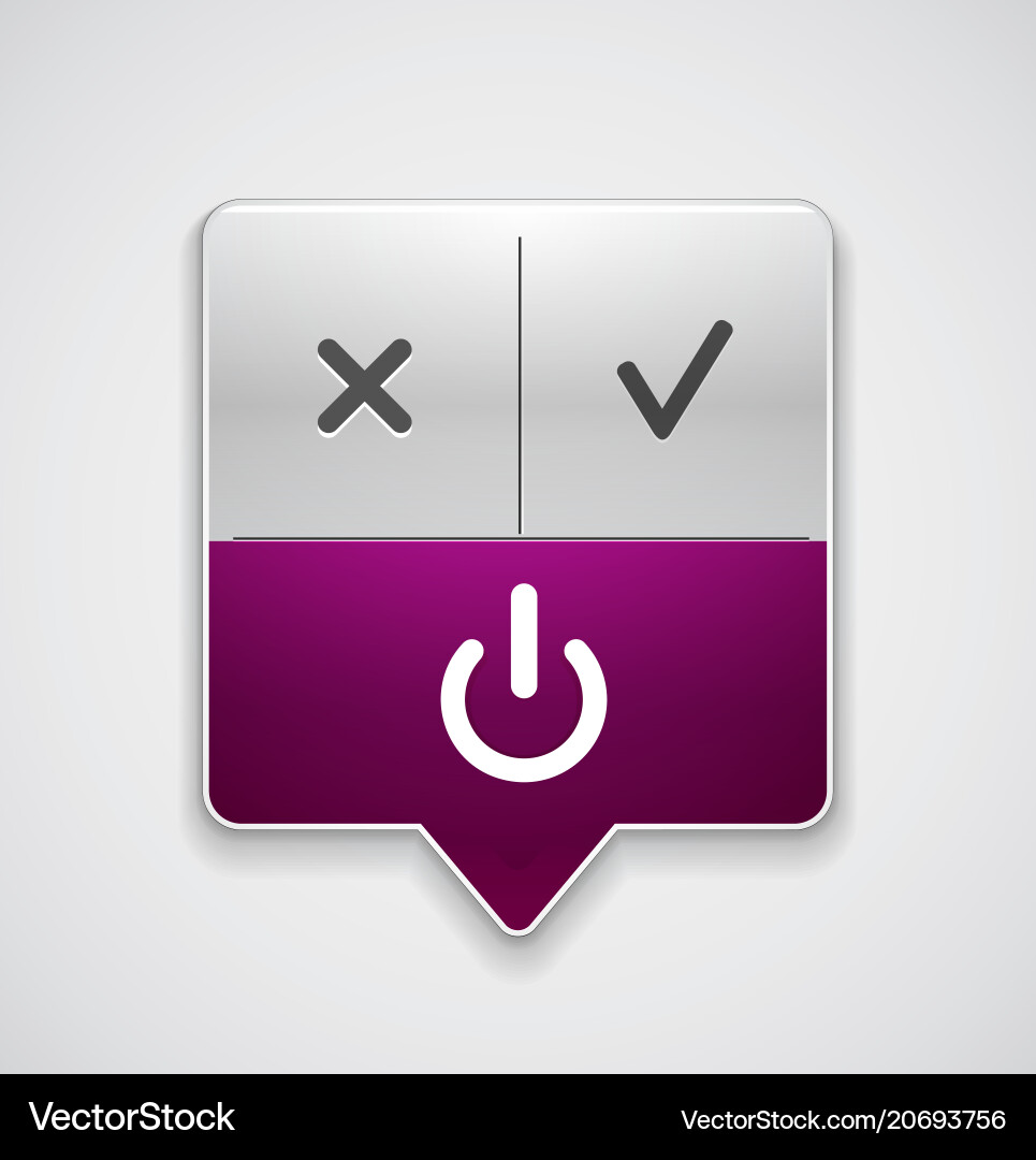 Start power button ui icon design on off symbol Start power button ui icon design on off symbol vector image