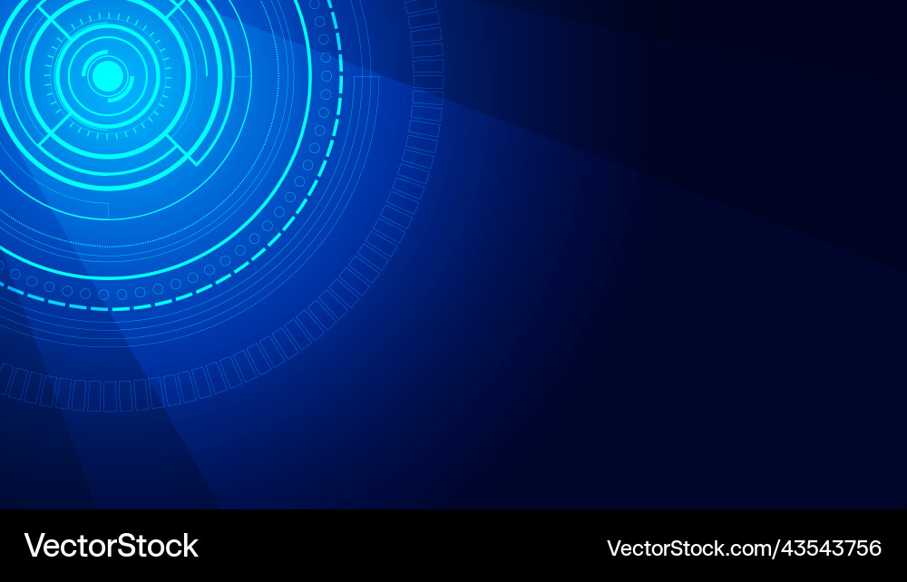 Technology background with hi-tech digital data Vector Image