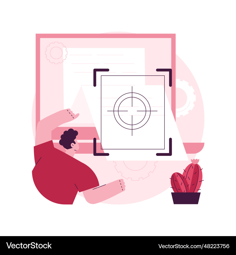 Vision and scope document abstract concept Vision and scope document abstract concept vector image