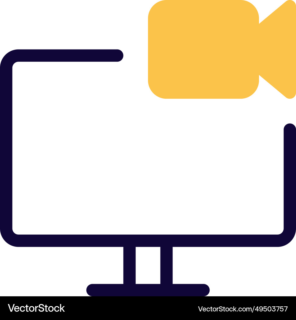 Capturing and storing visual data on the monitor vector image