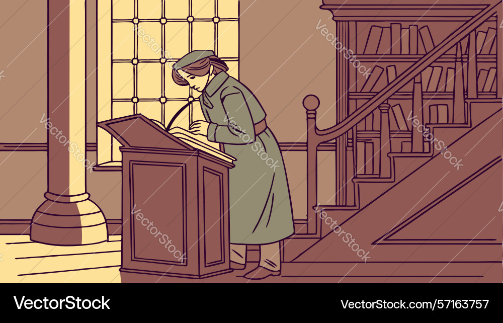 Child building a robot with an idea lightbulb vector image