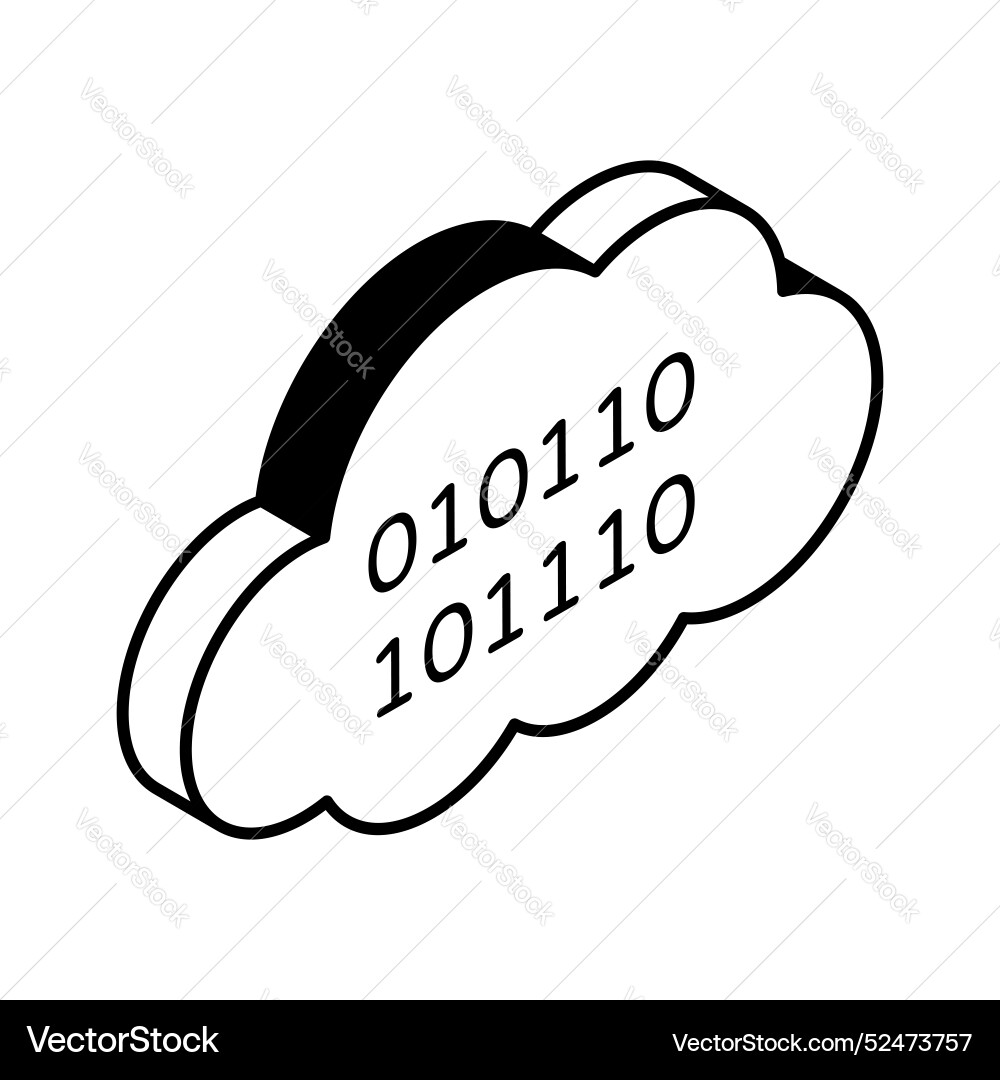 Cloud coding Vector Image