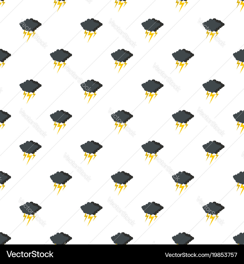 Cloud thunder flash pattern seamless vector image