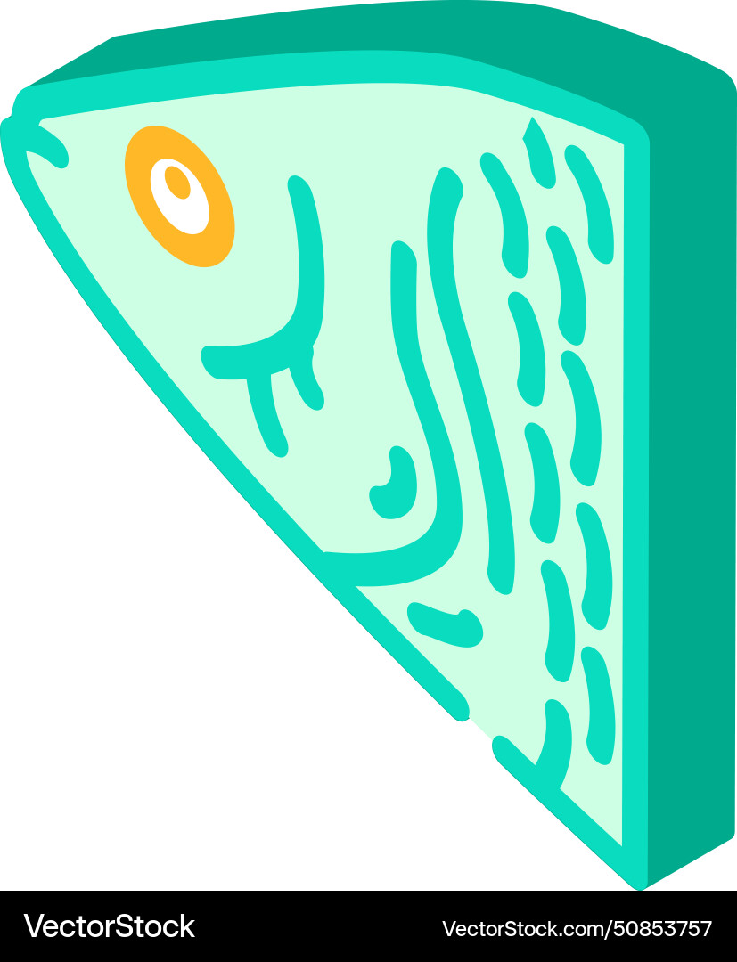 Fish animal isometric icon Royalty Free Vector Image