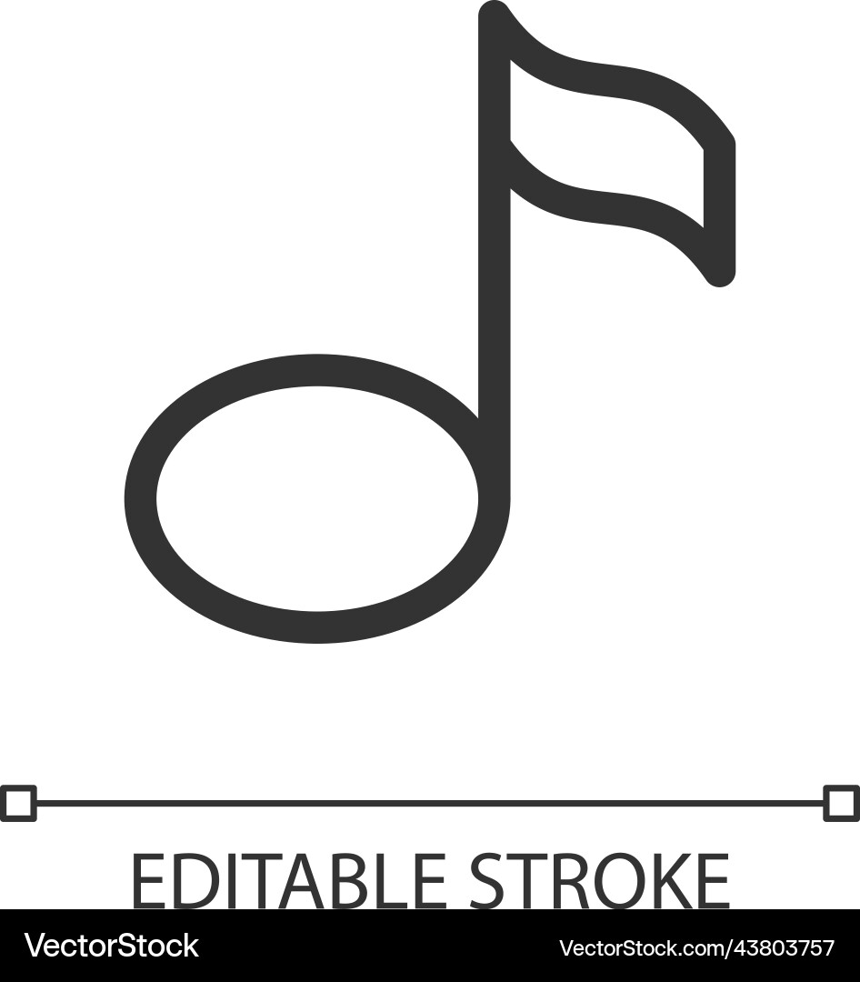 Musical Note Pixel Icon vector image