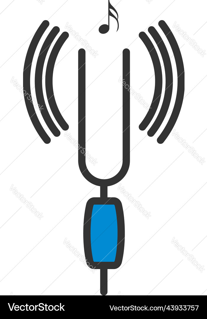 Tuning fork icon Tuning fork icon vector image