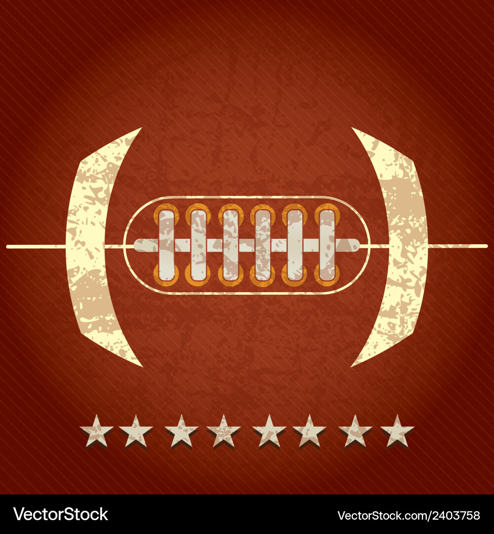 Abstract Football Stars Concept Vector Image