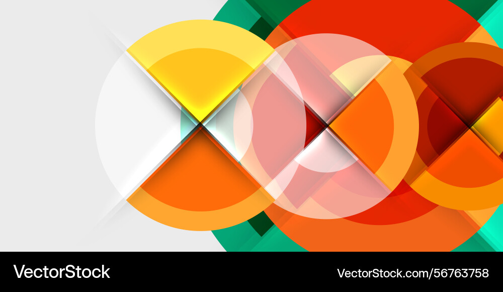 Abstract geometric shapes overlap creating Abstract geometric shapes overlap creating vector image