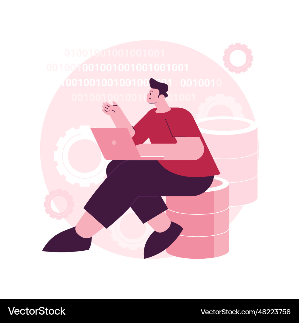 Big data applications abstract concept Big data applications abstract concept vector image