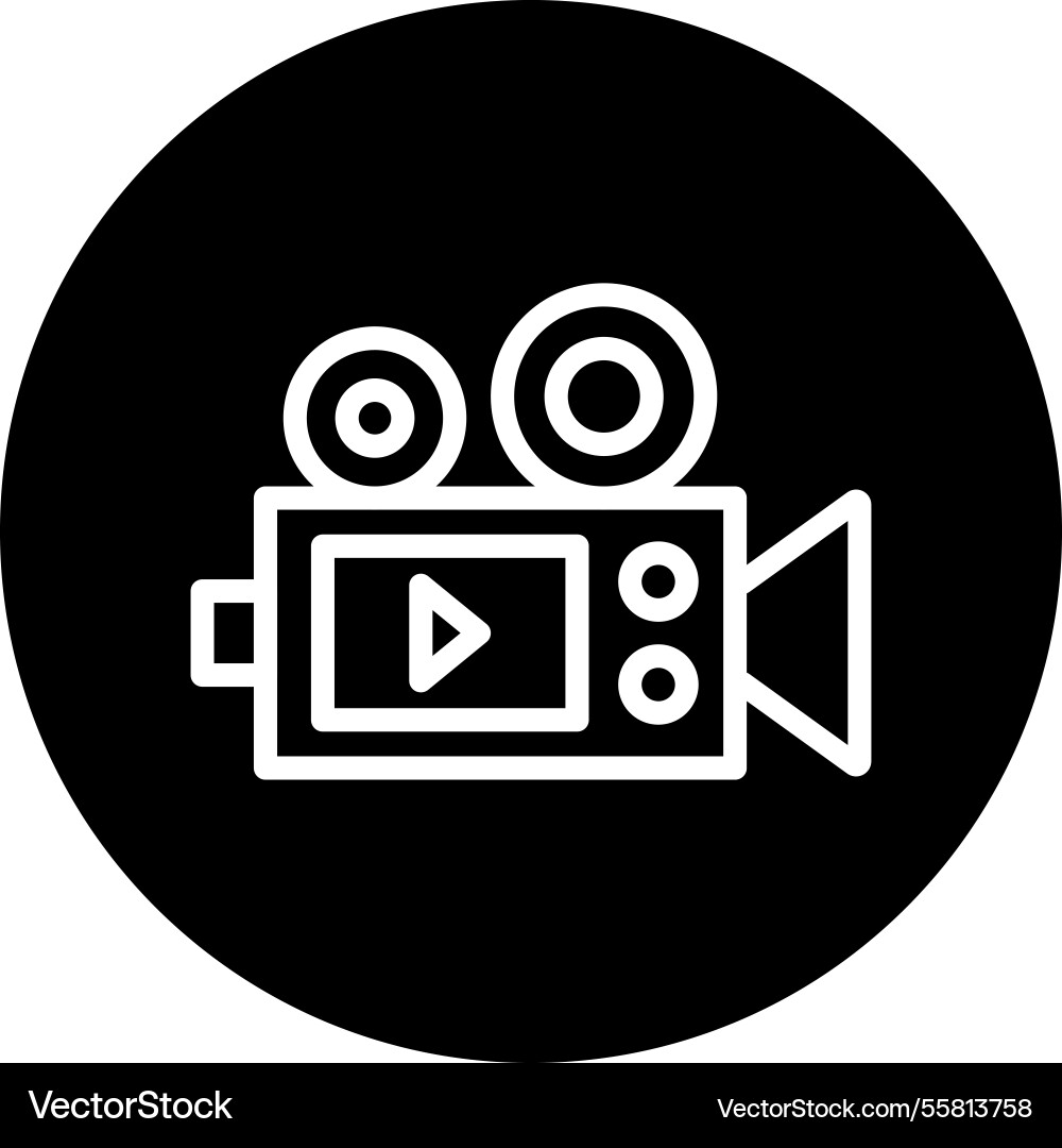 Camera record icon design Vector Image