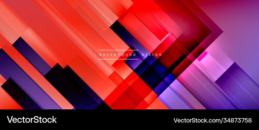 Dynamic lines on fluid color gradient trendy Vector Image