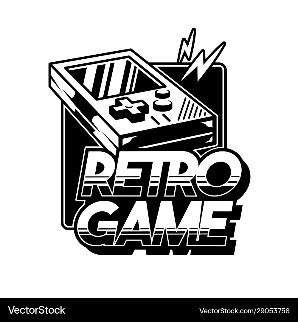 Retro Game Controller vector image