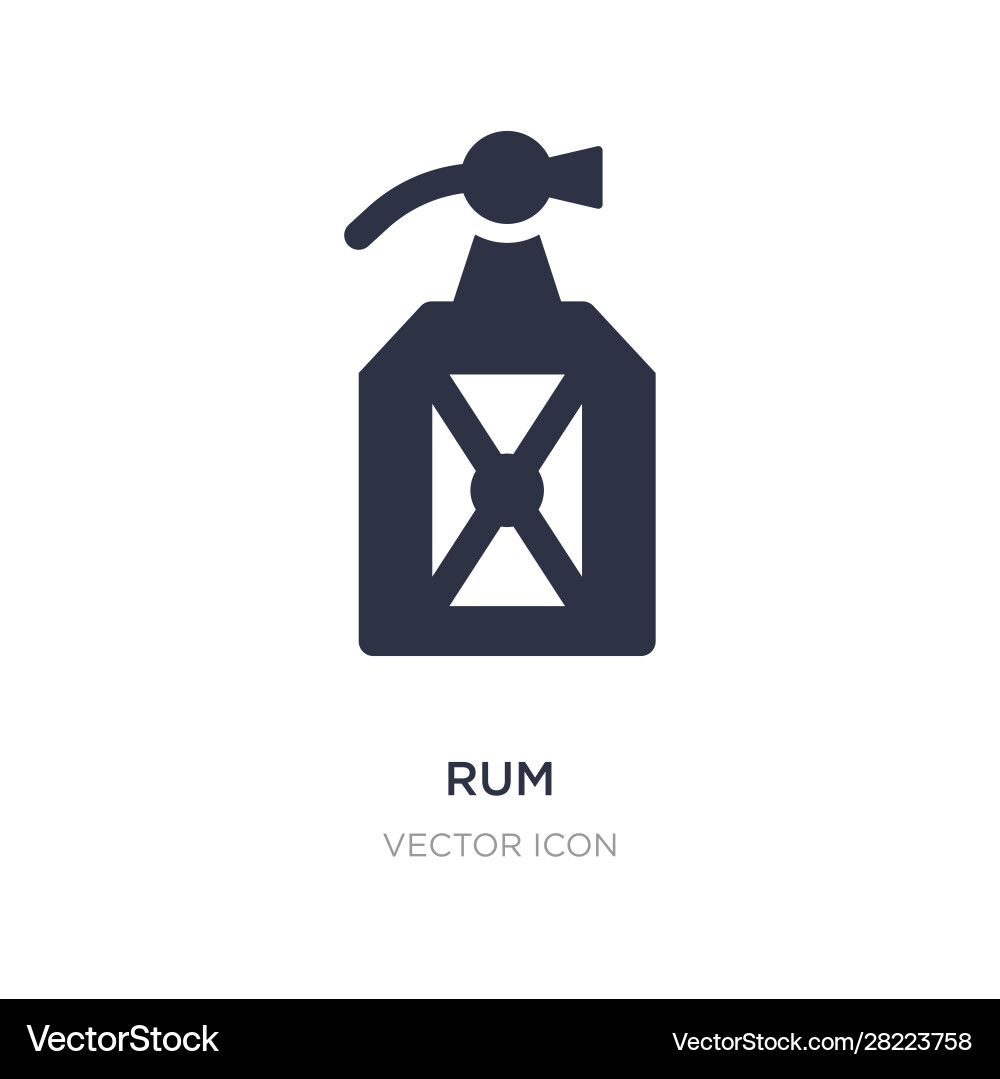 Rum icon on white background simple element from Vector Image