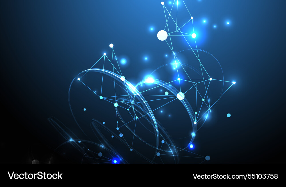 Template for science and technology presentation Template for science and technology presentation vector image