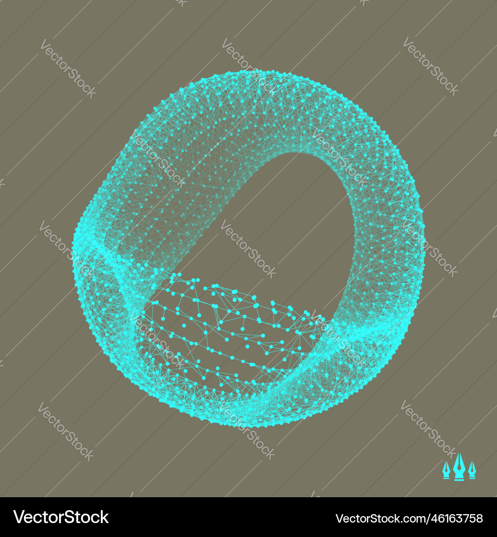 Wireframe object with lines and dots molecular Wireframe object with lines and dots molecular vector image