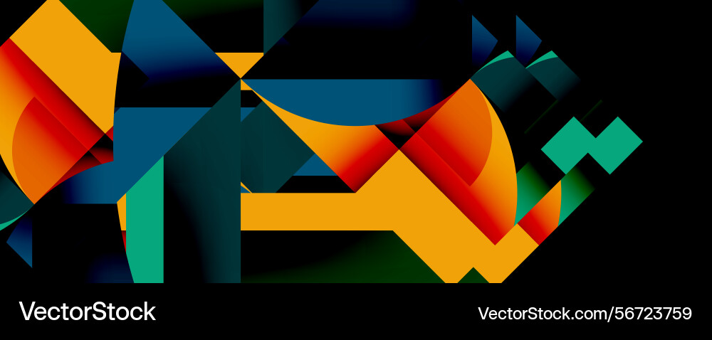 Abstract geometric shapes overlap creating Abstract geometric shapes overlap creating vector image