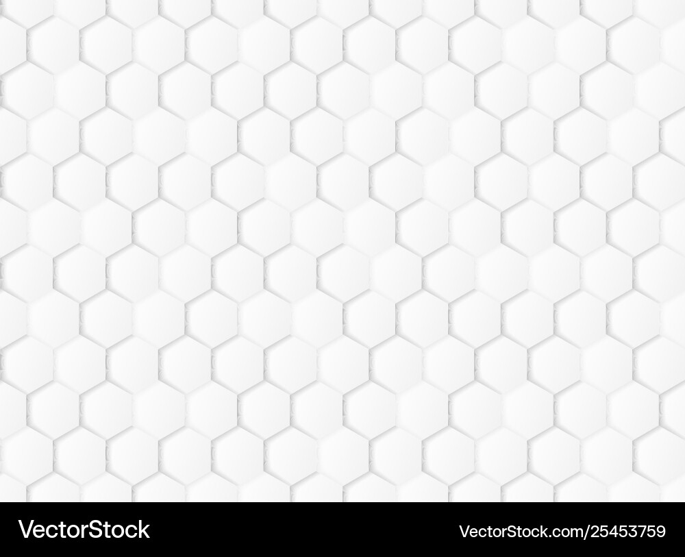 Abstract gradient white and gray hexagonal Abstract gradient white and gray hexagonal vector image