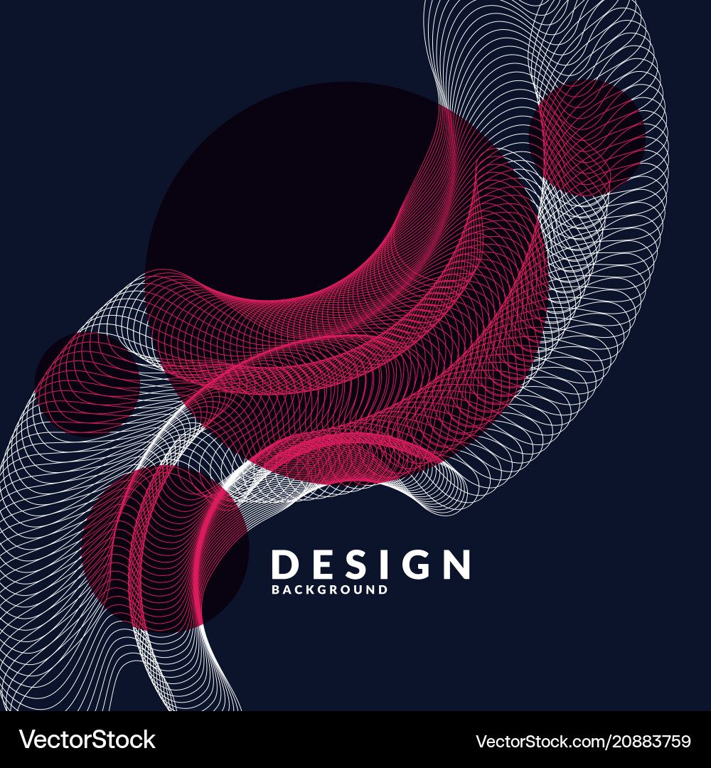 Bright abstract background with a dynamic waves Bright abstract background with a dynamic waves vector image
