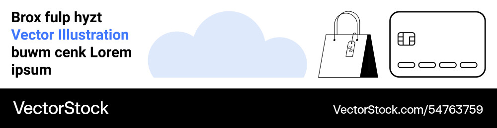 Cloud storage linked with e-commerce secure Cloud storage linked with e-commerce secure Vector Image